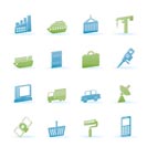 Industry and Business icons - vector icon set