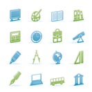 School and education icons - vector icon set