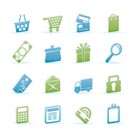 Online shop icons - vector  icon set