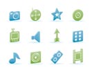 Entertainment  and media  Icons - Vector Icon Set