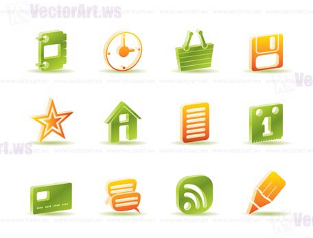 Internet and Website Icons - Vector Icon Set