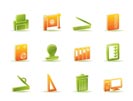 Print industry Icons - Vector icon set