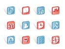 Mobile Phone and Computer icon - Vector Icon Set