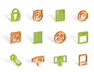 Security and Business icons - vector icon set