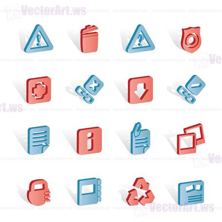 Web site and computer Icons - vector icon set