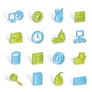 Computer, mobile phone and Internet icons -  Vector Icon Set