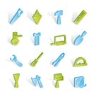 Building and Construction Tools icons - Vector Icon Set