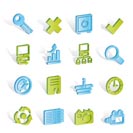 Internet and Web Site Icons - Vector Icon Set