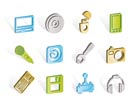 Computer and mobile phone Equipment Icons - Vector Icon Set