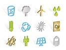 Ecology, energy and nature icons - Vector Icon Set