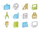 School and education icons - vector icon set