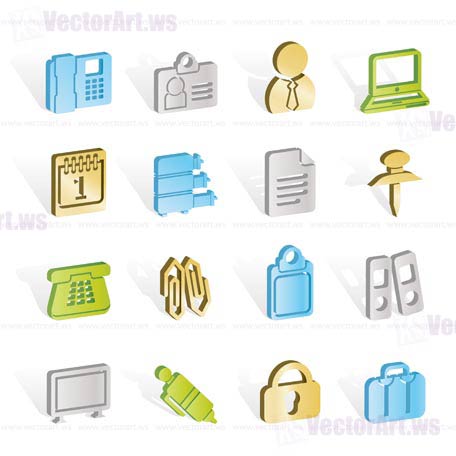 Business and Office icons - vector icon set