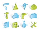 Building and Construction Tools icons - Vector Icon Set