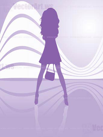 sexy fashion woman - vector illustration