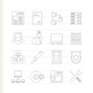 Server Side Computer icons - Vector Icon Set