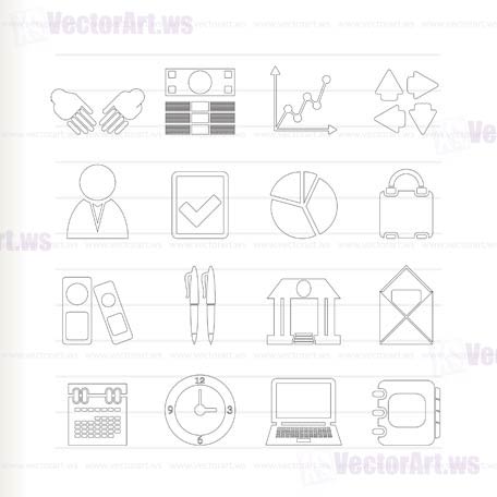 Business and Office icons - vector icon set