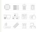 Computer and website icons - vector icon set