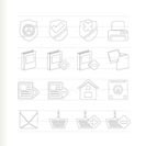 Internet and Website buttons and icons -  Vector icon set