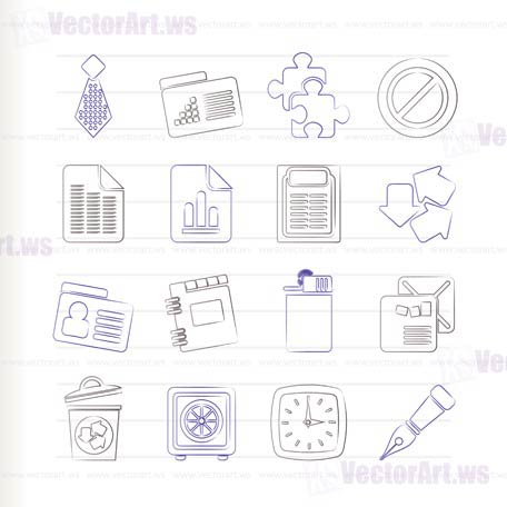 Business and Office Icons - vector icon set