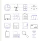 Business and office icons - vector icon set