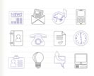 Business and office icons - vector icon set