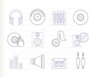 Music and sound icons -  Vector Icon Set