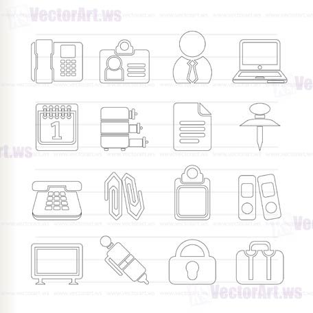 Business and Office icons - vector icon set