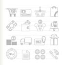 Online shop icons - vector icon set