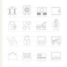 Bank, business and finance icons - vector icon set