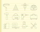 Building and Construction Tools icons - Vector Icon Set