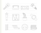 Realistic Car Parts and Services icons - Vector Icon Set 2