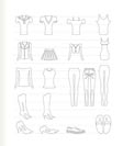 woman and female clothes icons - vector icon set