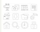 Computer and website icons - vector icon set