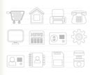 Business, office and website icons - vector icon set