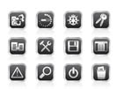 developer, programming and application icons - vector icon set