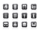 different kind of building and City icons - vector icon set