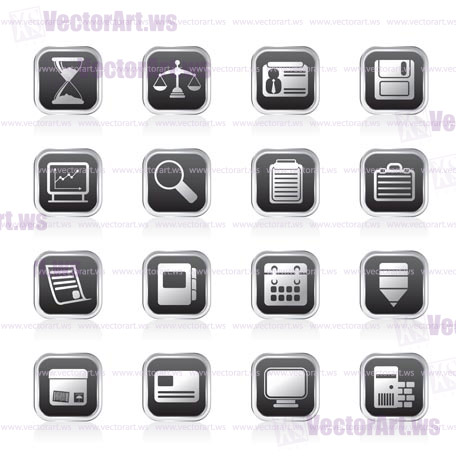 Business and office  Icons  vector icon set