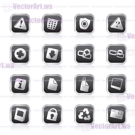 Web site and computer Icons - Vector Icon Set