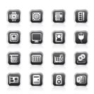 Computer  Performance and Equipment Icons - Vector Icon Set