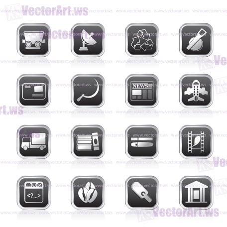 Business and industry icons - Vector Icon set 2