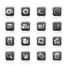 Computer, mobile phone and Internet Vector Icon Set