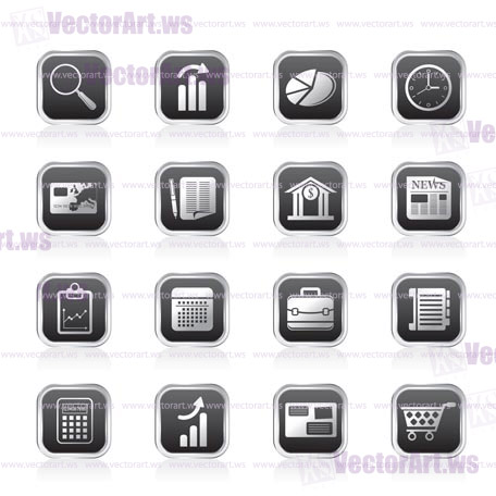 Business and Office Internet Icons - Vector Icon Set 3