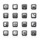 Phone Performance, Internet and Office Icons - Vector Icon Set