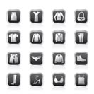 Clothing and Dress Icons - Vector Icon Set