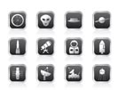 Astronautics and Space Icons - Vector Icon Set