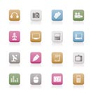 Media equipment icons - vector icon set