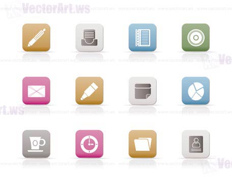 Office & Business Icons - Vector icon Set