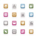 phone  performance, internet and office icons - vector icon set