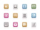 Media and information icons - Vector Icon Set
