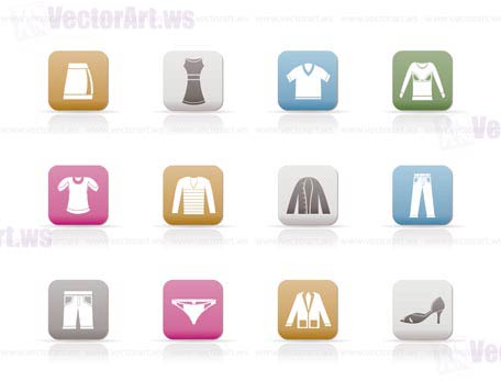 Clothing Icons - Vector Icon Set